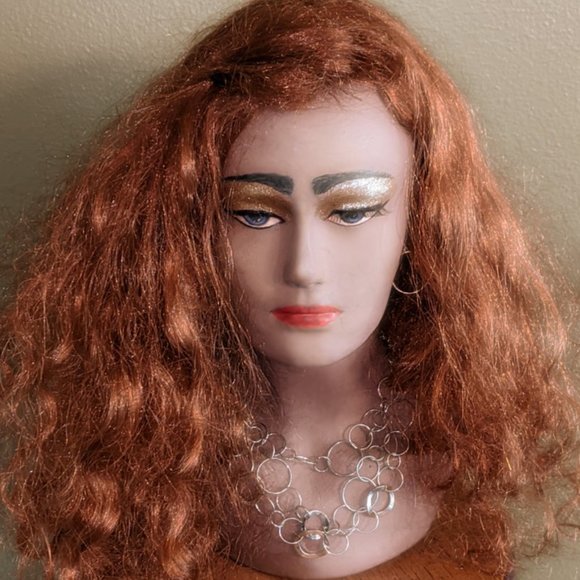 Geometric Multi Chain Statement Necklace Earrings - Picture 5 of 7